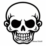 Easy Printable Skull and Bones Coloring Pages 4