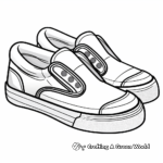 Easy Slip-On Shoe Coloring Worksheets for Toddlers 3