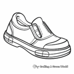 Easy Slip-On Shoe Coloring Worksheets for Toddlers 4