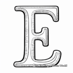 Easy to Color Alphabet Flashcard Pages 1