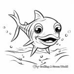 Easy-to-color Elasmosaurus Coloring Page for Beginners 4