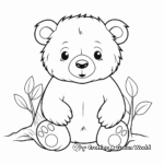 Easy-to-Color Friendly Wombat Coloring Pages 1