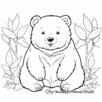 Easy-to-Color Friendly Wombat Coloring Pages 2