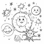 Eclipse: Sun and Moon Coloring Pages 1