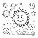 Eclipse: Sun and Moon Coloring Pages 2