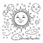 Eclipse: Sun and Moon Coloring Pages 3