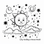 Eclipse: Sun and Moon Coloring Pages 4