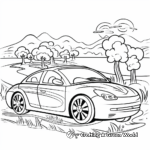 Eco-Friendly Electric Car Coloring Pages 1