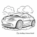 Eco-Friendly Electric Car Coloring Pages 2
