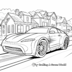 Eco-Friendly Electric Car Coloring Pages 3