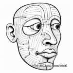 Educational Anatomy of Nose Coloring Pages 1