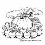 Educational Apple Lifecycle Coloring Pages 1