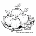 Educational Apple Lifecycle Coloring Pages 3
