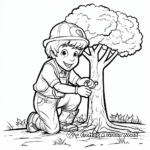 Educational Arbor Day Coloring Pages on Tree Maintenance 2