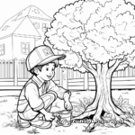 Educational Arbor Day Coloring Pages on Tree Maintenance 4