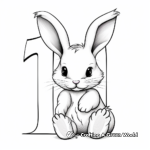 Educational Baby Bunny Alphabet Coloring Pages 1