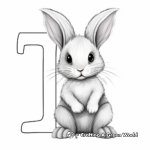 Educational Baby Bunny Alphabet Coloring Pages 3