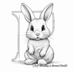 Educational Baby Bunny Alphabet Coloring Pages 4