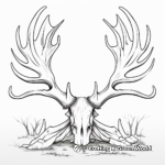 Educational Deer Antler Anatomy Coloring Pages 3