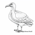 Educational Dodo Bird Anatomy Coloring Pages 2