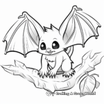 Educational Fruit Bat Anatomy Coloring Pages 1