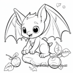 Educational Fruit Bat Anatomy Coloring Pages 3