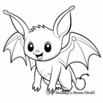 Educational Fruit Bat Anatomy Coloring Pages 4