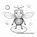 Educational Life Cycle of a Queen Bee Coloring Pages 4
