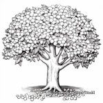 Educational Lifecycle of a Pecan Nut Coloring Pages 3