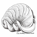 Educational Parts of a Clam Coloring Pages 1