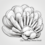 Educational Parts of a Clam Coloring Pages 3
