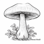 Educational Shiitake Mushroom Coloring Pages 4