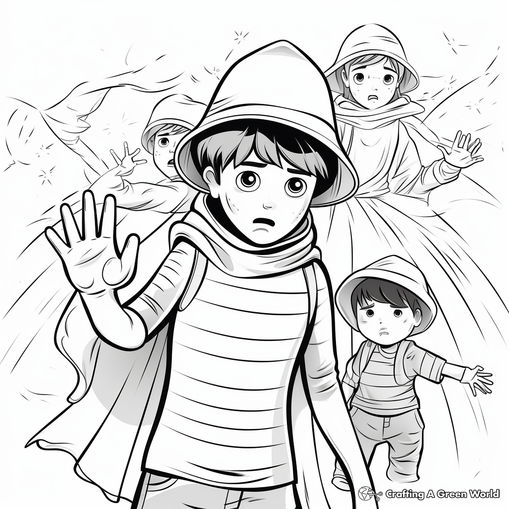 Educational Stay Away from Strangers Coloring Pages 3