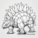Edutainment: Stegosaurus Anatomy Coloring Pages 1