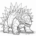 Edutainment: Stegosaurus Anatomy Coloring Pages 3