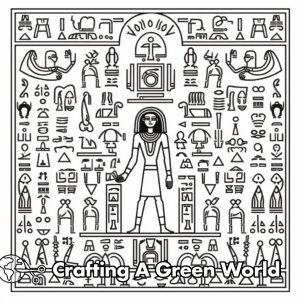 Egyptian Coloring Pages - Free &amp; Printable!