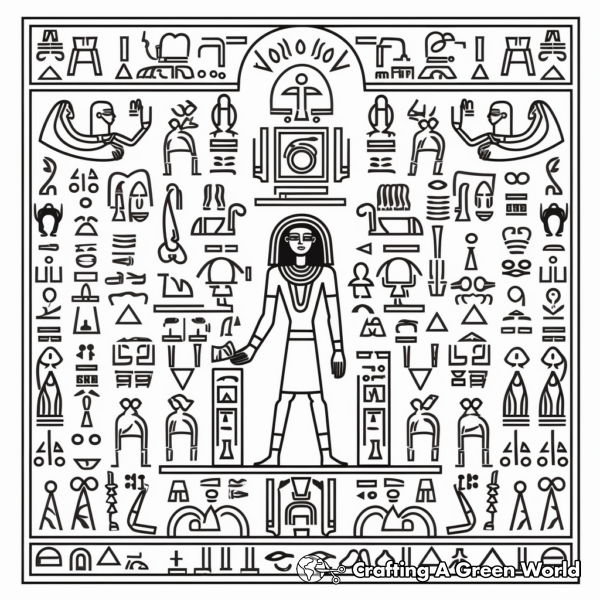 Egyptian Coloring Pages - Free & Printable!