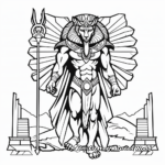 Egyptian Mythical Creatures Coloring Pages 1