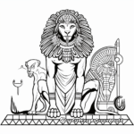 Egyptian Mythical Creatures Coloring Pages 2