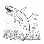 Elasmosaurus in The Deep Sea Coloring Pages 3