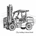 Electric Forklift Coloring Sheets 3