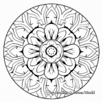 Elegant New Year's Eve Mandala Coloring Pages 1