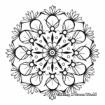 Elegant New Year's Eve Mandala Coloring Pages 2