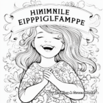 Embrace Happiness: Uplifting Quote Coloring Pages 3