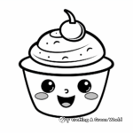 Emoji Cupcake Coloring Pages 3