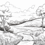 Empty Nature Scene Coloring Pages 3