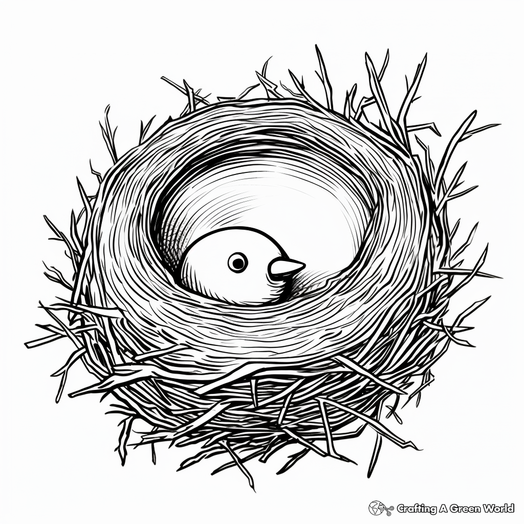 Empty Nest Coloring Pages 1
