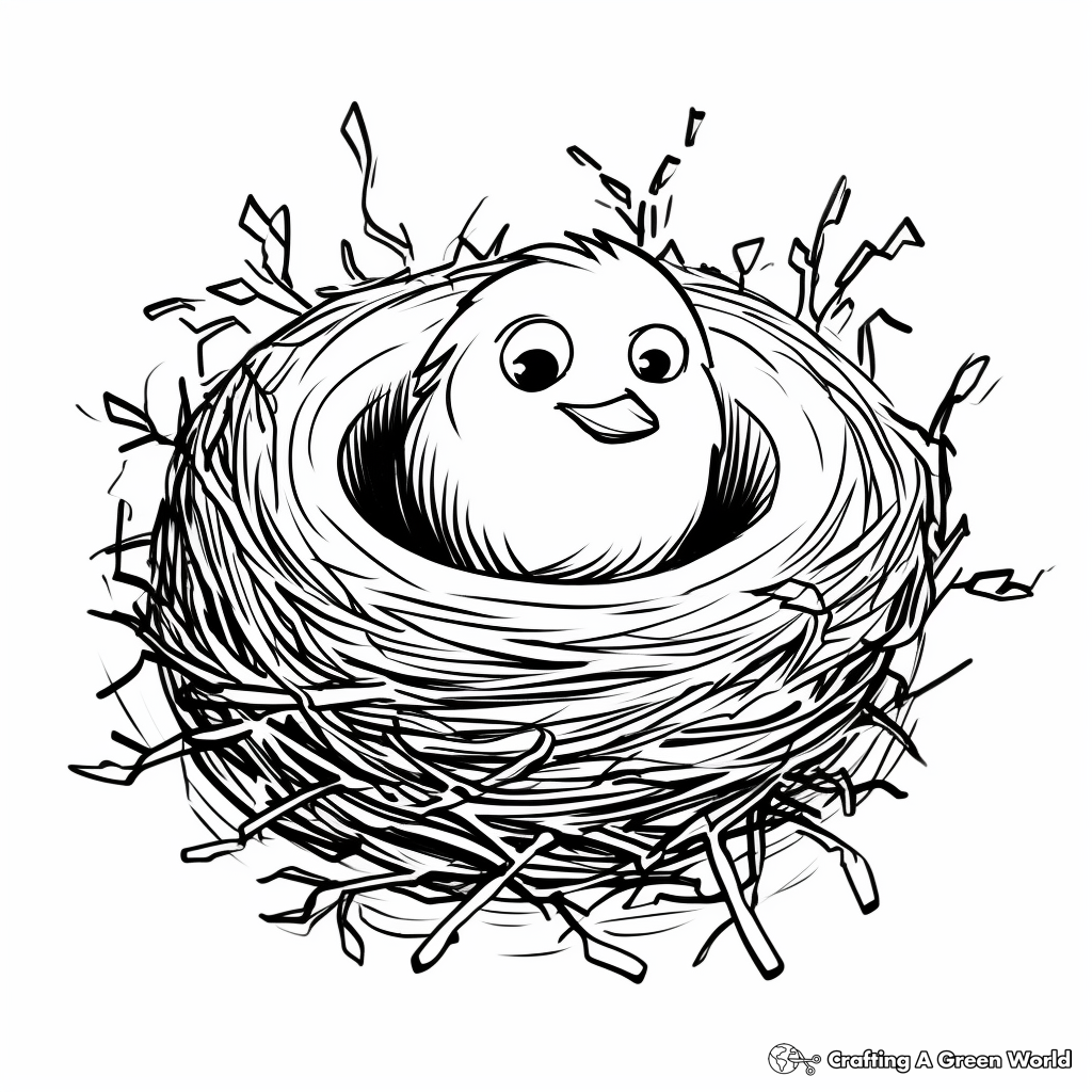 Empty Nest Coloring Pages 2