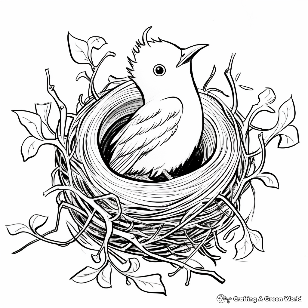 Empty Nest Coloring Pages 3
