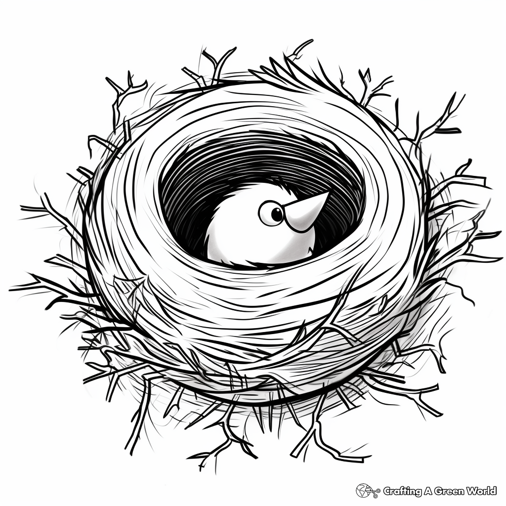 Empty Nest Coloring Pages 4